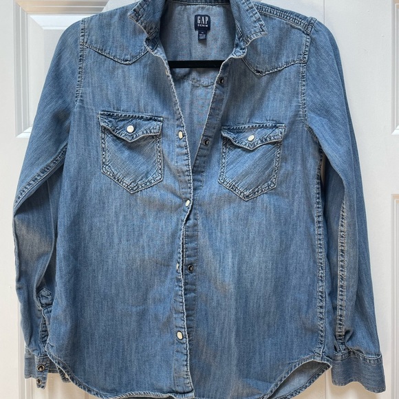 Gap Western Shirt in Medium Indego - Picture 4 of 5